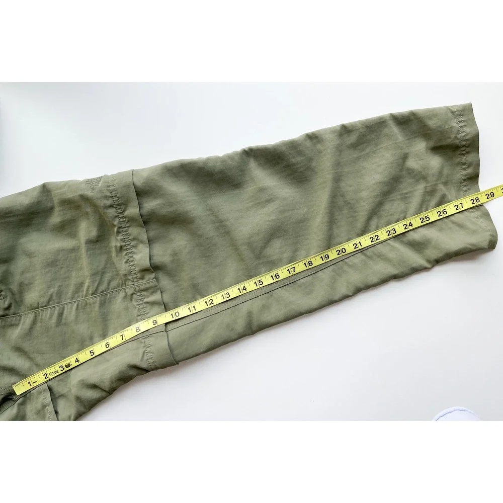 The North Face Paramount Trail Convertible Pants Mens Large Green Hiking Belted